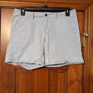 Old Navy Tall Mid-Rise Light Blue Everyday Shorts